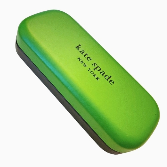 Kate Spade Eyeglass Case Black Green - Picture 1 of 6